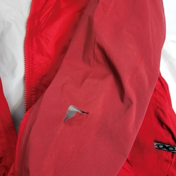 MARMOT jacket burgundy red precip eco packable coat M - Picture 13 of 17